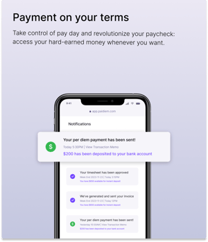 Payment on your terms