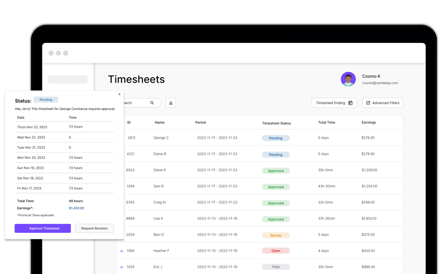 Timesheets